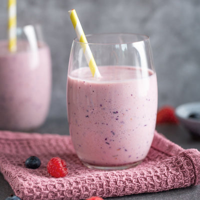 Prepared berry smoothie from the Quick Grow Original Family Combo gallery
