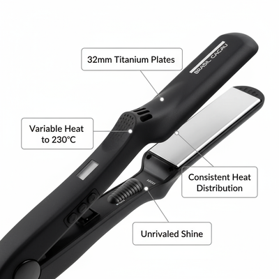 32mm titanium plates close-up