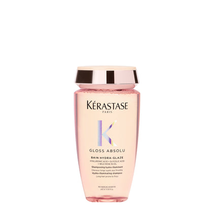 Kerastase Gloss Absolu Anti-Frizz Hair Shampoo (250ml). Shine, Hydrating, and Smooth Frizz Control for Long Hair.