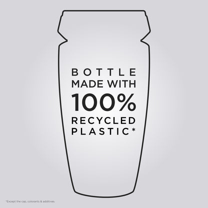 Recycled Plastic Bottle: Hair Product with Sustainable Packaging. 100% Recycled Material.