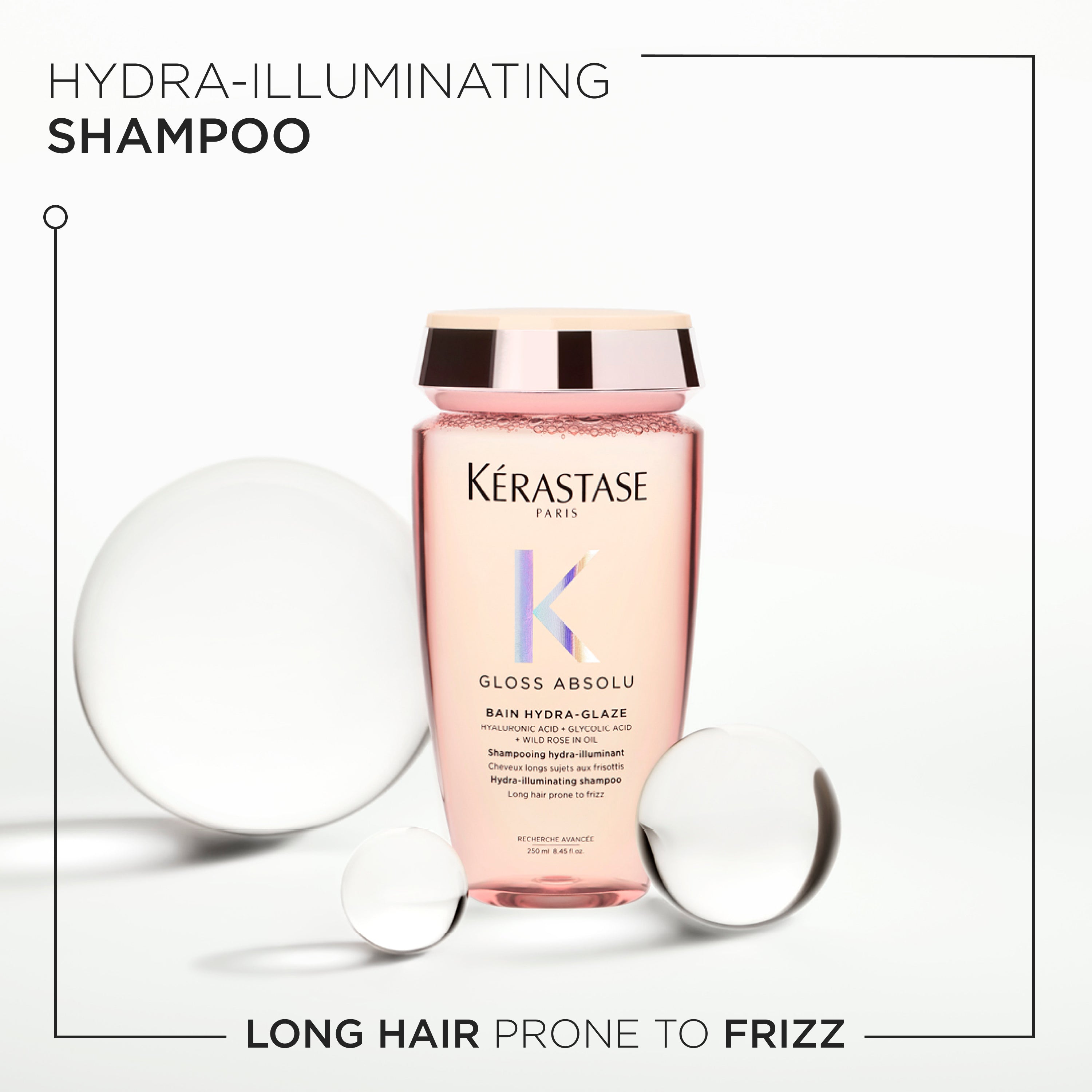 Kerastase Gloss Absolu Shampoo: Anti-Frizz, Shine Enhancer for Long Hair. Luxurious Hair Care for Glossy, Frizz-Free Results.