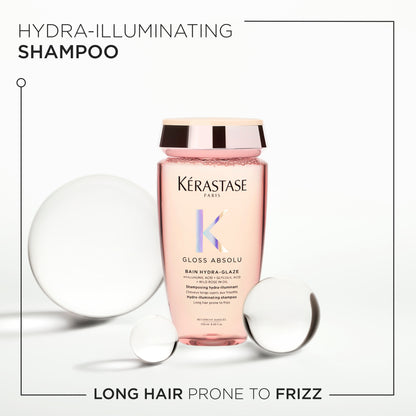 Kerastase Gloss Absolu Shampoo: Anti-Frizz, Shine Enhancer for Long Hair. Luxurious Hair Care for Glossy, Frizz-Free Results.