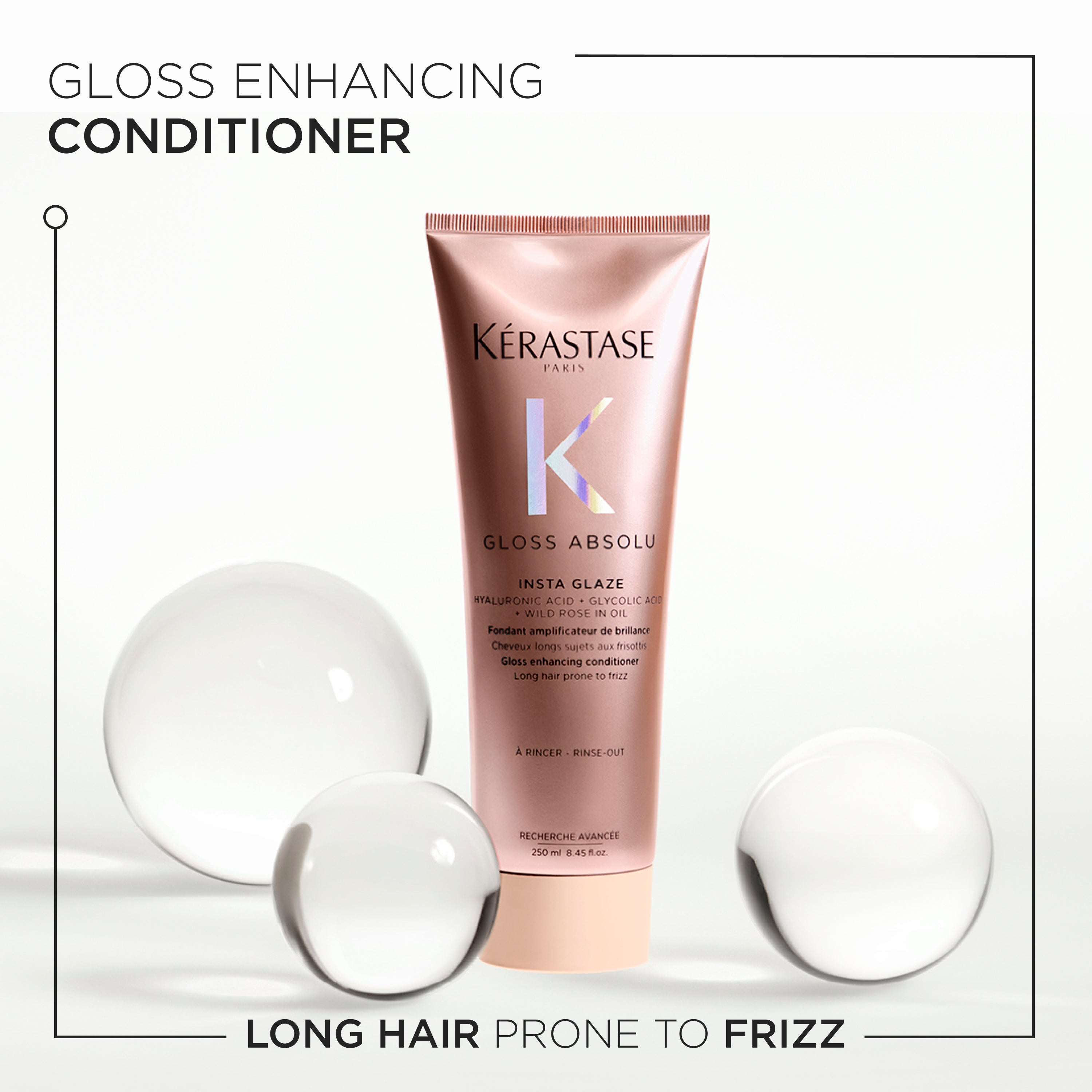 Kérastase Gloss Absolu Conditioner for Frizz Control & Shine | Hair Product Still Life