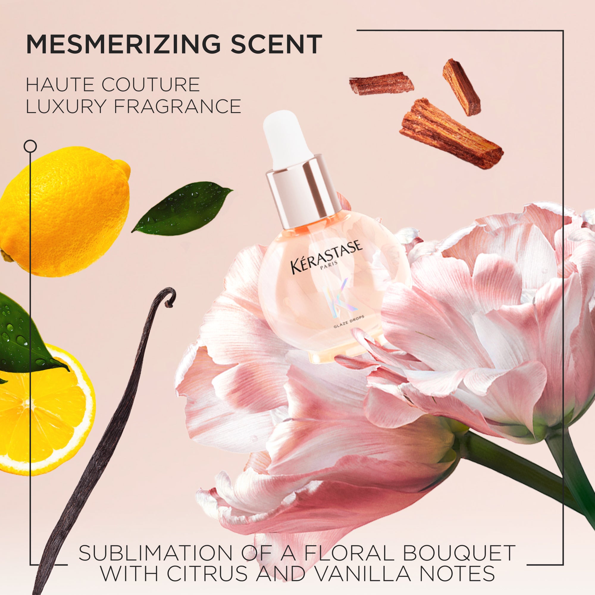 Kérastase Glaze Drops Hair Oil: Luxury anti-frizz serum with citrus & vanilla scent for shiny, healthy hair. Shop now!