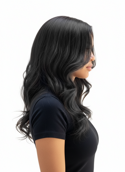 Ruby Wigs | Catherine Long Black Human Hair Wig