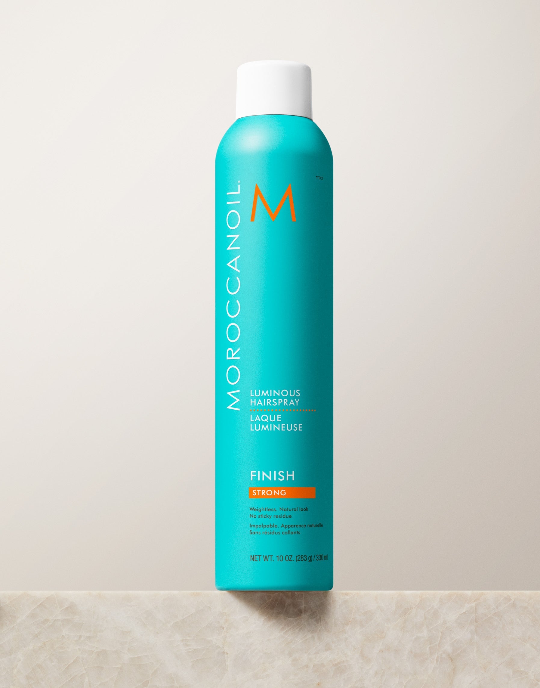 Moroccanoil Luminous Hairspray Strong 330ml — firm hold argan oil hairspray for updos and demanding styles