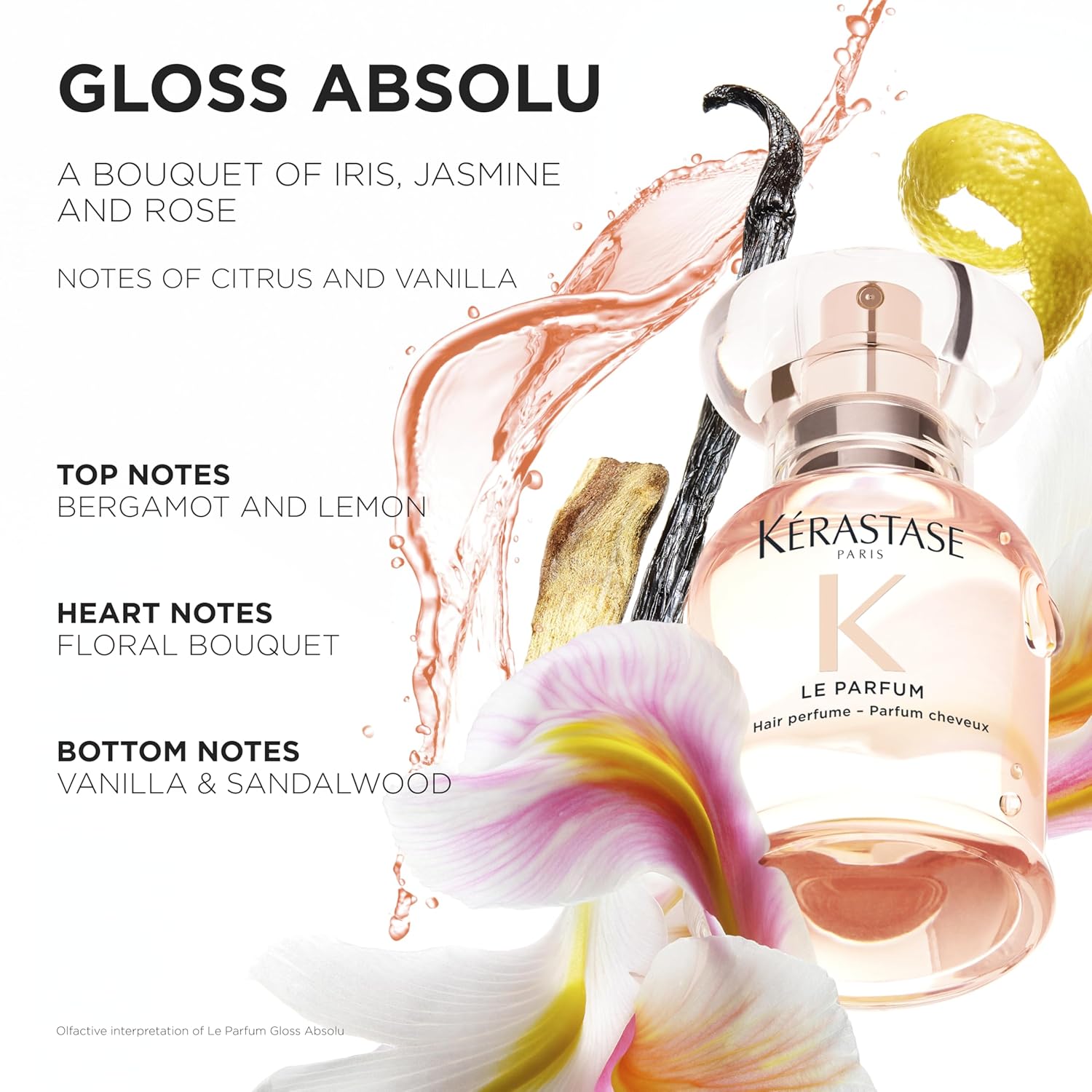 Kérastase Gloss Absolu Le Parfum Hair Perfume Fragrance Finishing Treatment 30ml