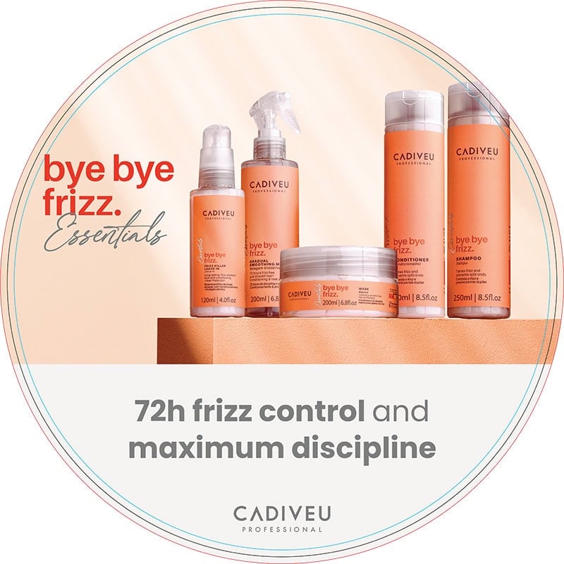 Cadiveu Essentials Bye Bye Frizz Mask, 200ml – range benefits and product information graphic