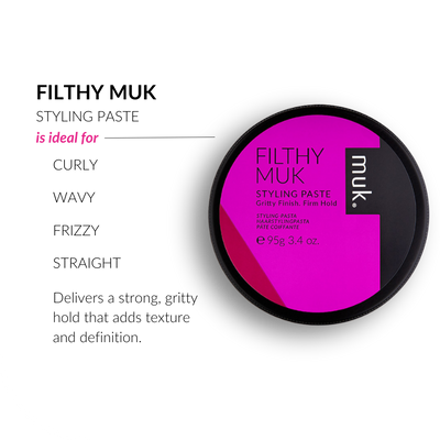MUK Filthy Muk Styling Paste - Strong Hold Hair Paste 95g