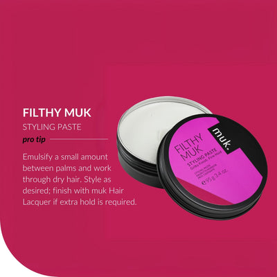 MUK Filthy Muk Styling Paste - Strong Hold Hair Paste 95g