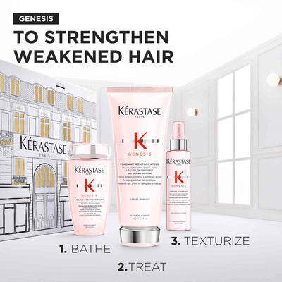 Kérastase Genesis Gift Set for Weakened Hair Prone to Falling - 3-Piece Strengthening System