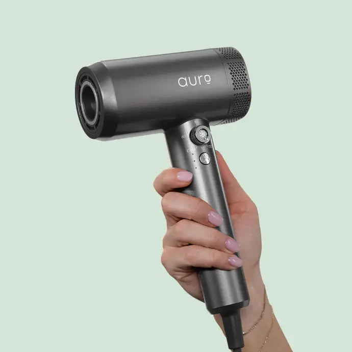 Auro No-Rush Hair Dryer Space Grey – 110,000 RPM Salon Dryer