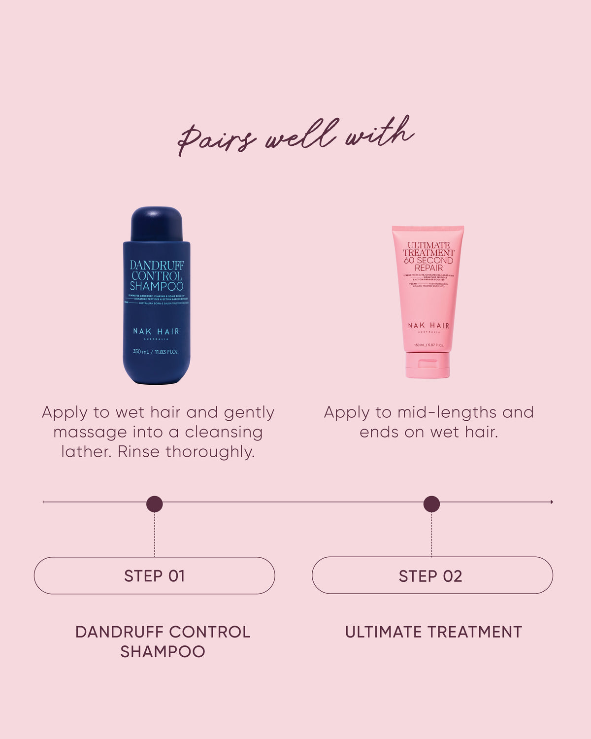 Nak Hair Dandruff Control Shampoo 350ml