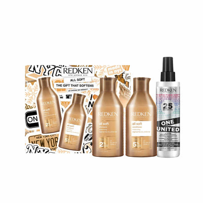 Redken All Soft Gift Set for Dry Hair - 3-Piece Softening System