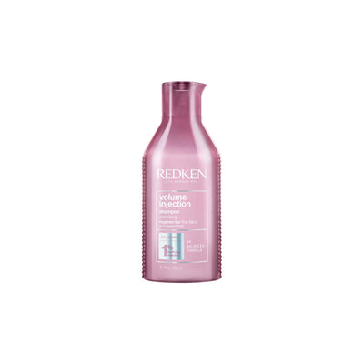 Redken Volume Injection shampoo 300ml bottle on a white background