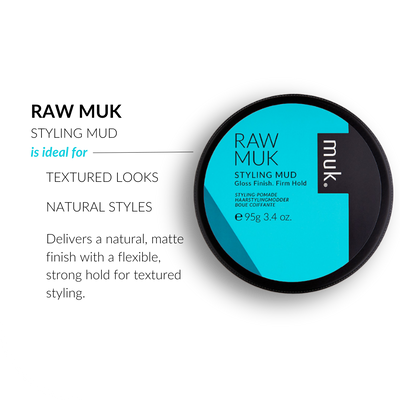 MUK Raw Muk Styling Mud - Flexible Hold Hair Mud 95g