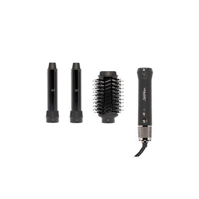 Veaudry myAirStyler with dual barrels, round brush, and corded styling wand.