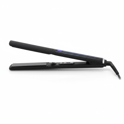 Silver Bullet Glide ceramic straightener black hair straightener with digital display and swivel cord