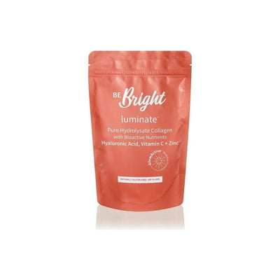 Be Bright Luminate Collagen Powder 650g: Skin Health Supplement with Hyaluronic Acid, Vitamin C & Zinc. Gluten-Free