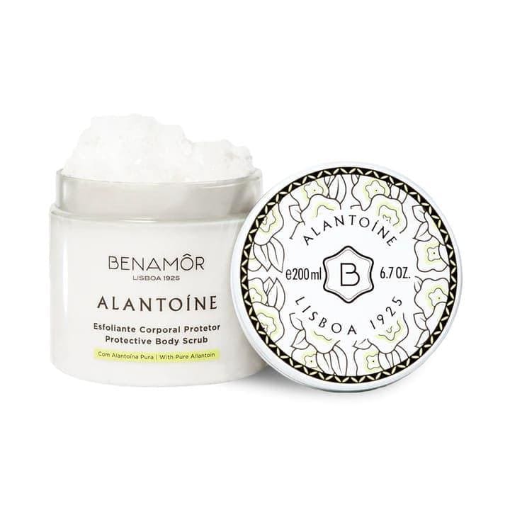 Benamor Alantoine Protective Body Scrub 200ml - White Jar with Black and White Lid