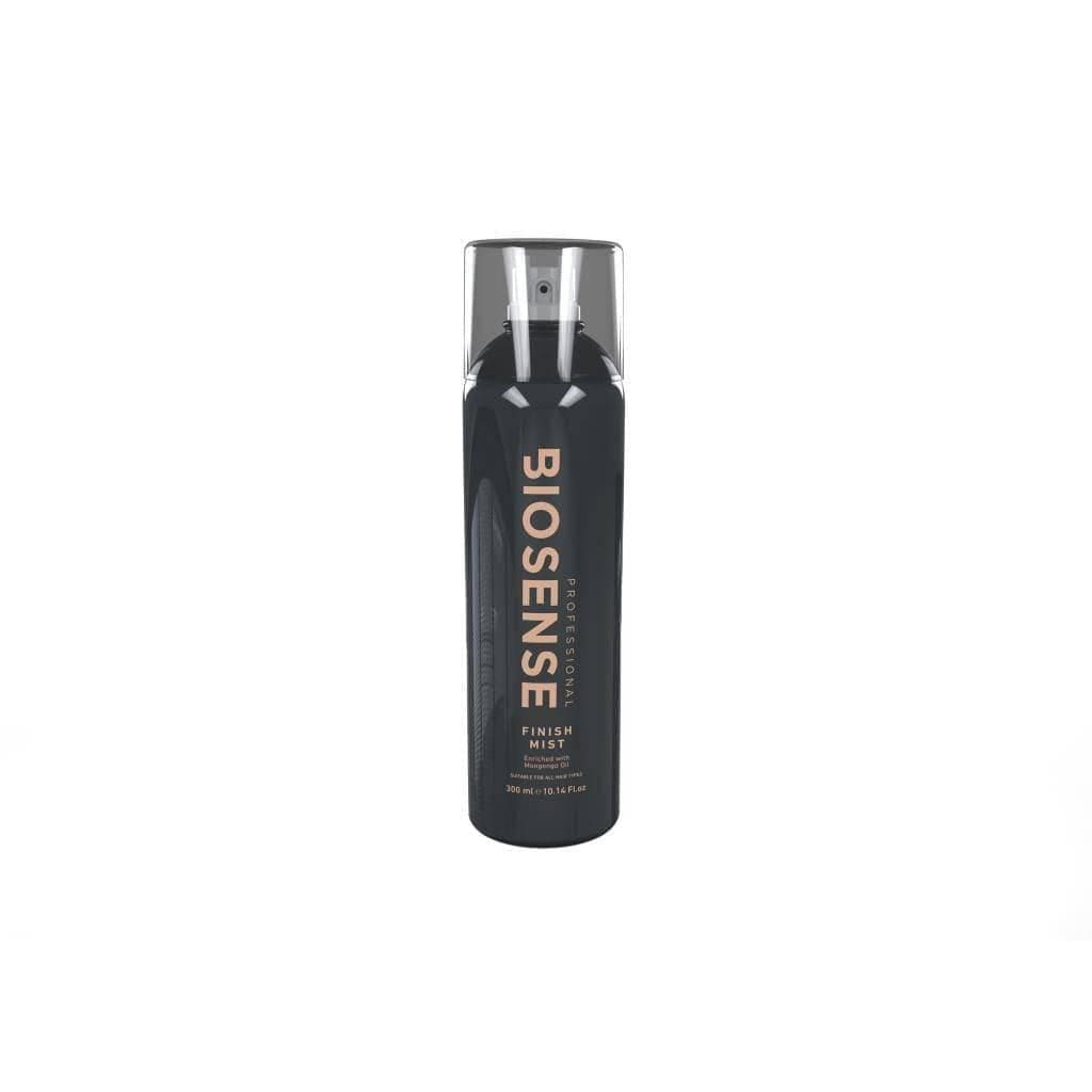 Black BIOSENSE Finish Mist Hairspray 300ml UV Protecting Medium-Hold for hair care products