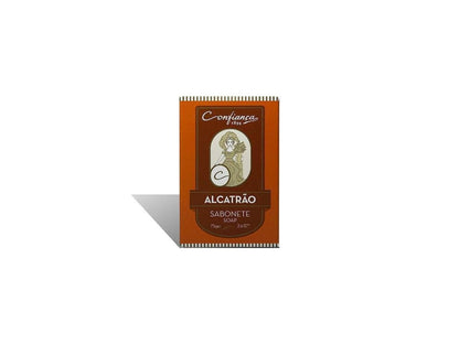 Cartine Aloto chocolate bar displayed with a Sabonete Confianca Alcatrao ’Tar Antiseptic soap