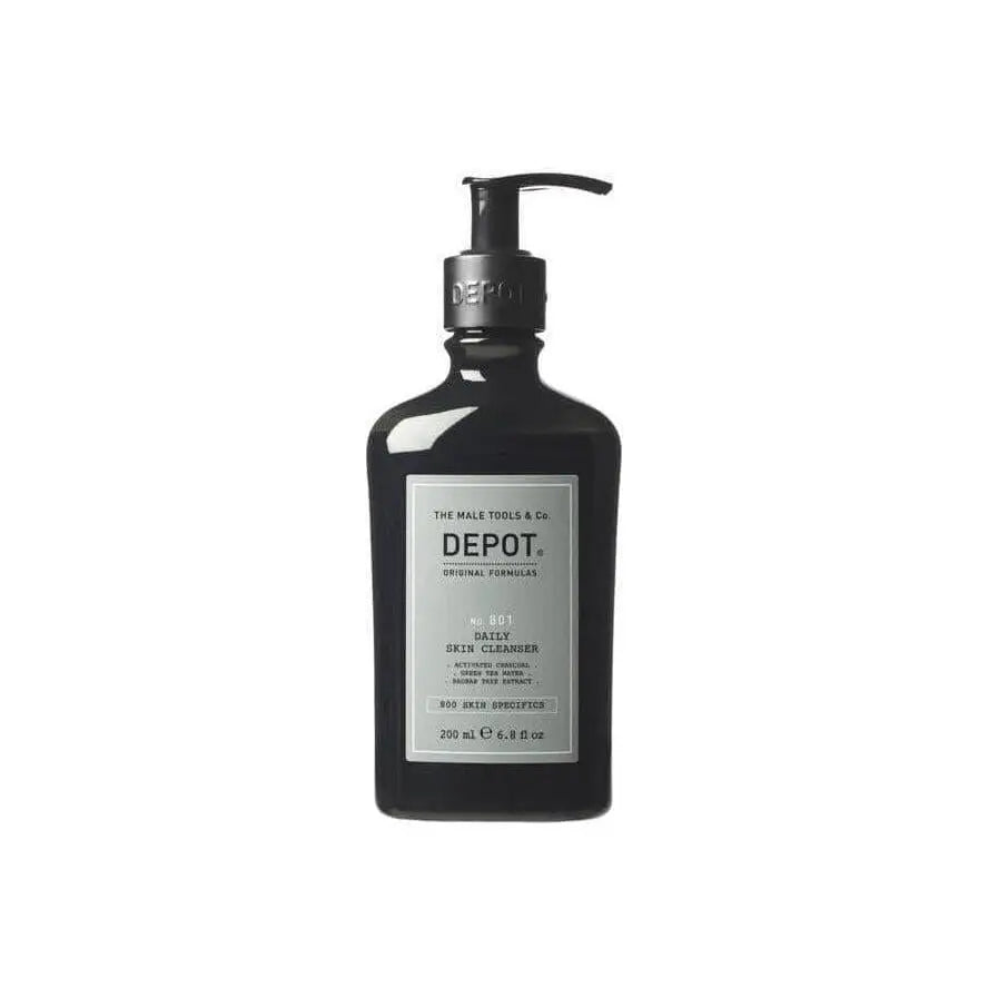 DEPOT No.801 Daily Skin Cleanser 200ml with hydro-regulating action for men