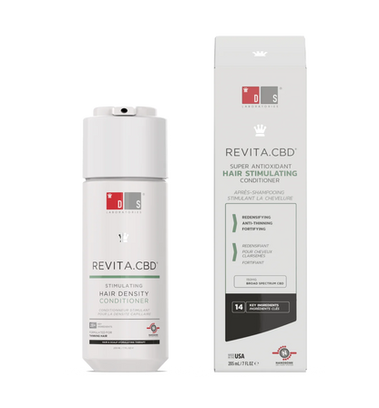 Revitalize your hair with DS Laboratories Revita.CBD Super Antioxidant Hair Density CBD Conditioner 205ml for healthier locks.