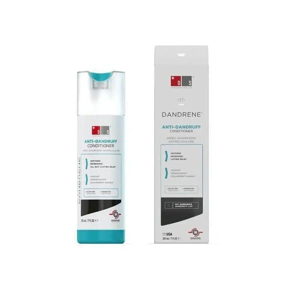 Dandrene Conditioner 205ml alongside Danne Anti-Gel 50ml for seborrheic dermatitis treatment