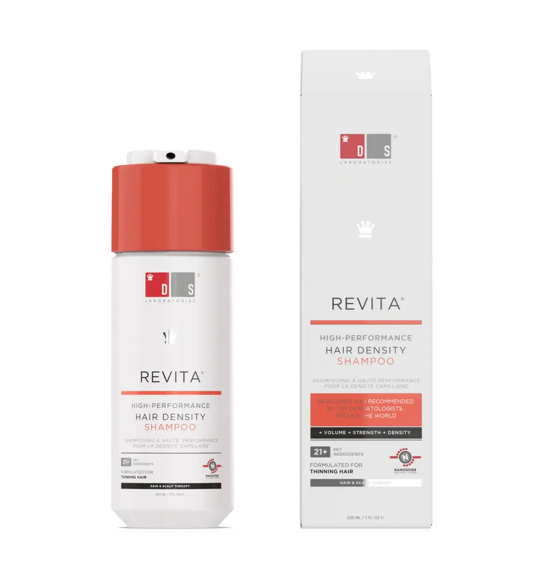 DS Laboratories Revita Anti Hair-Loss Shampoo - 205ml bottle and packaging box