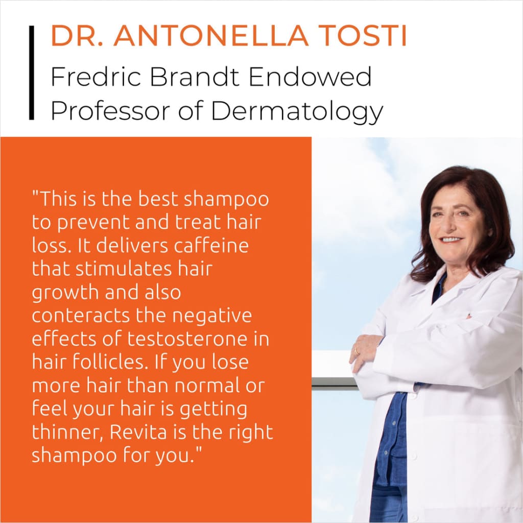 Dermatology professor endorses DS Laboratories Revita Anti Hair-Loss Shampoo - 205ml