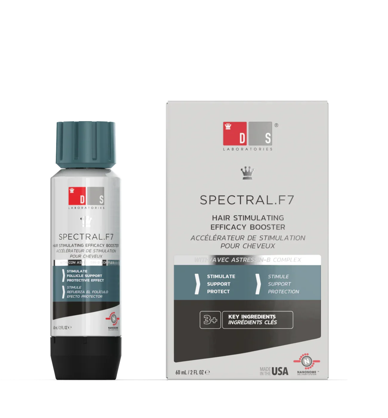 DS Laboratories Spectral.F7 Booster with Astressin-B - 60ml | Hair Restoring Formula for enhanced hair and scalp health.