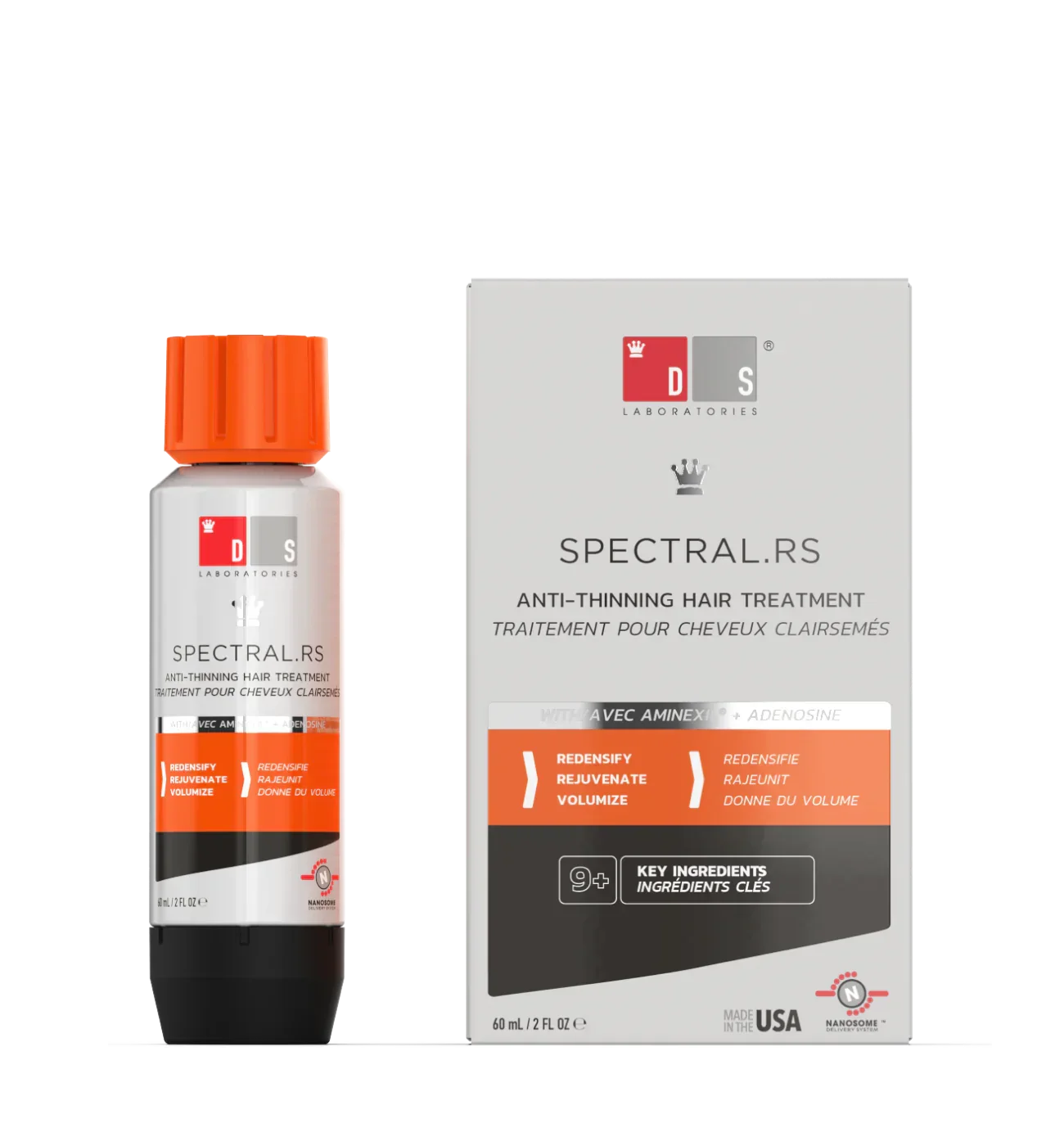 DS Laboratories Spectral Rs Anti Hair-Loss Treatment | 60ml, a high-performance serum for thinning hair support.