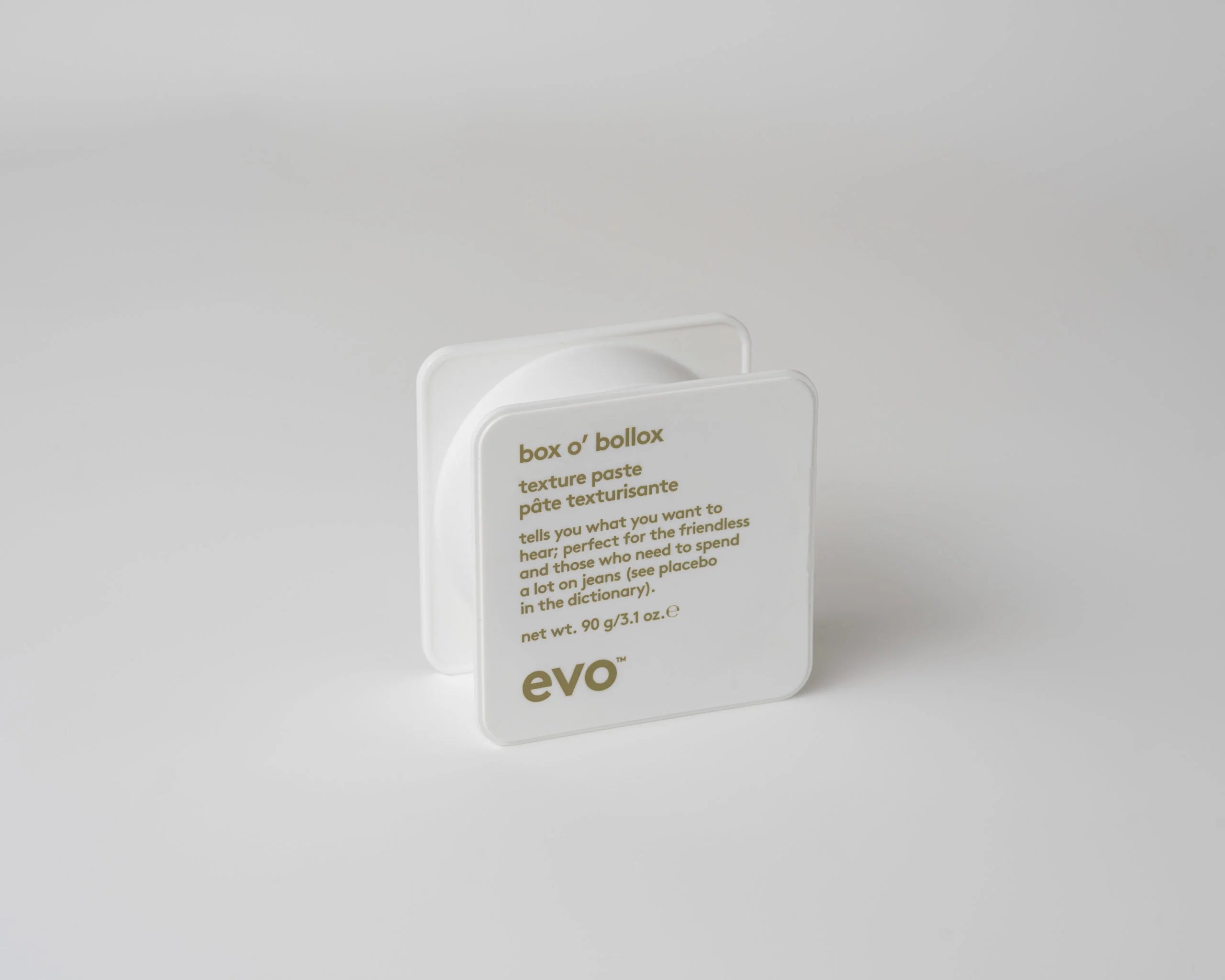 Evo Box o’ Bollox Xtra Strong Hold Texture Paste 90g for ultimate styling control