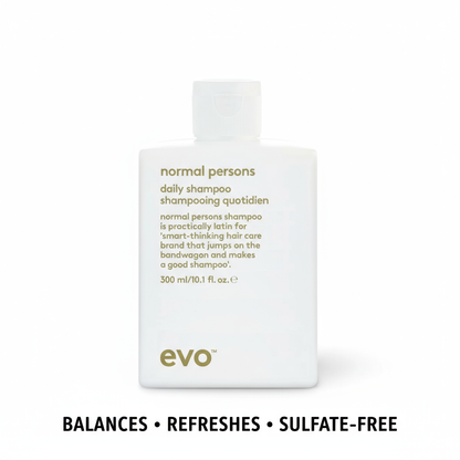 EVO Normal Persons Daily Shampoo white bottle 300ml sulfate-free hair care product