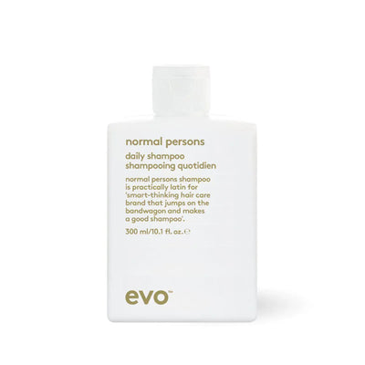 EVO Normal Persons Daily Shampoo white 300 ml bottle for regular hair care use