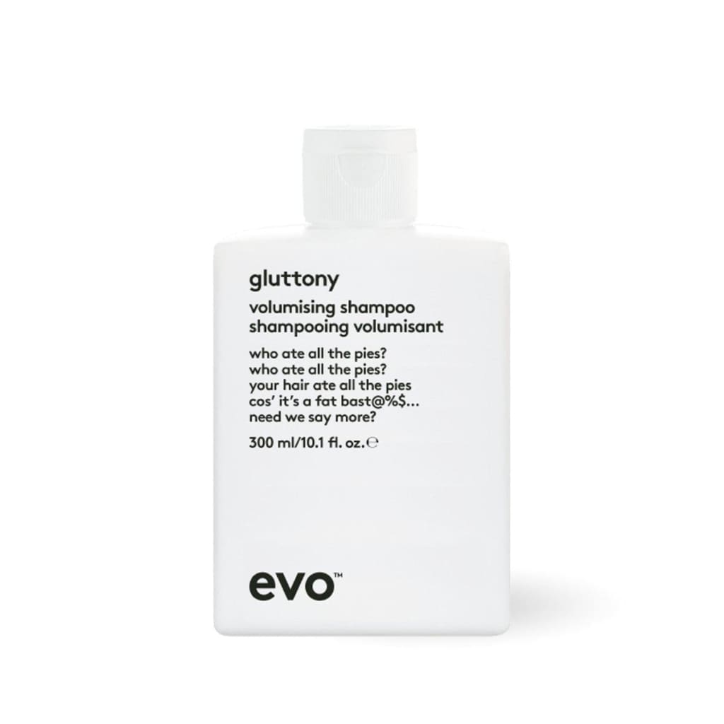 EVO Gluttony Volumising Shampoo 300ml - Sulphate Free for fuller, voluminous hair