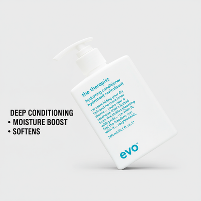 EVO the Therapist Hydrating Conditioner bottle with pump for deep conditioning and moisture boost