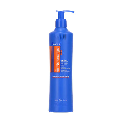 Fanola No Orange Shampoo for Brunettes | Anti-Orange Blue Shampoo for Dark Hair | Color Correction & Neutralization