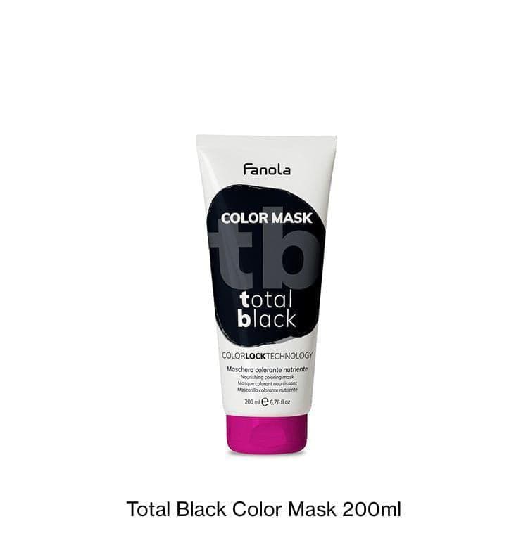 Fanola Total Black Color Mask 200ml | Black Depositing - Shampoo