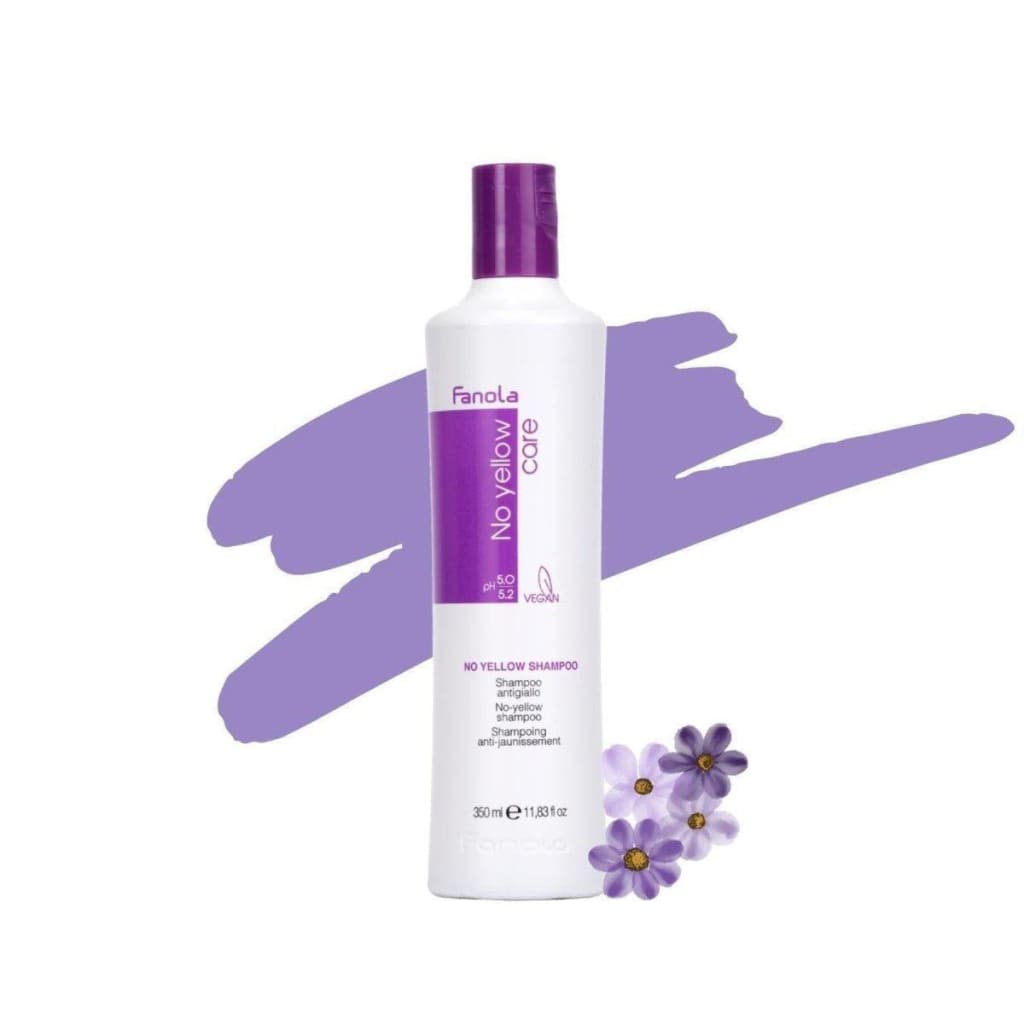 Fanola No Yellow Purple Shampoo - 350ml for Brighter Balanced Hair - Shampoo