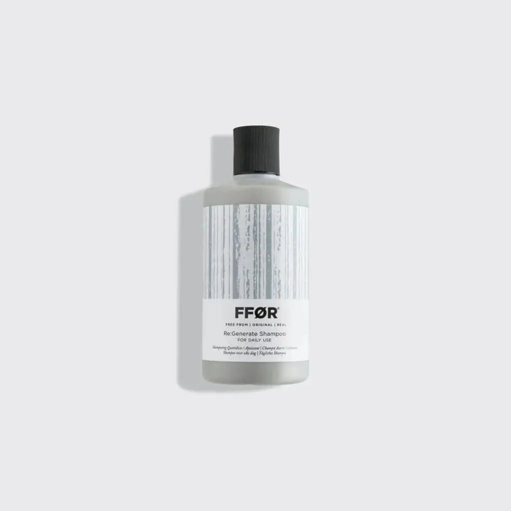 FFOR Re-Generate Shampoo Sulfate Free 300ml with essential nutrients and striped label design