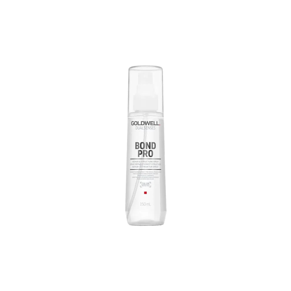 White bottle of Goldwell Dualsenses Bond Pro Repair Structure Spray 150ml for hair care