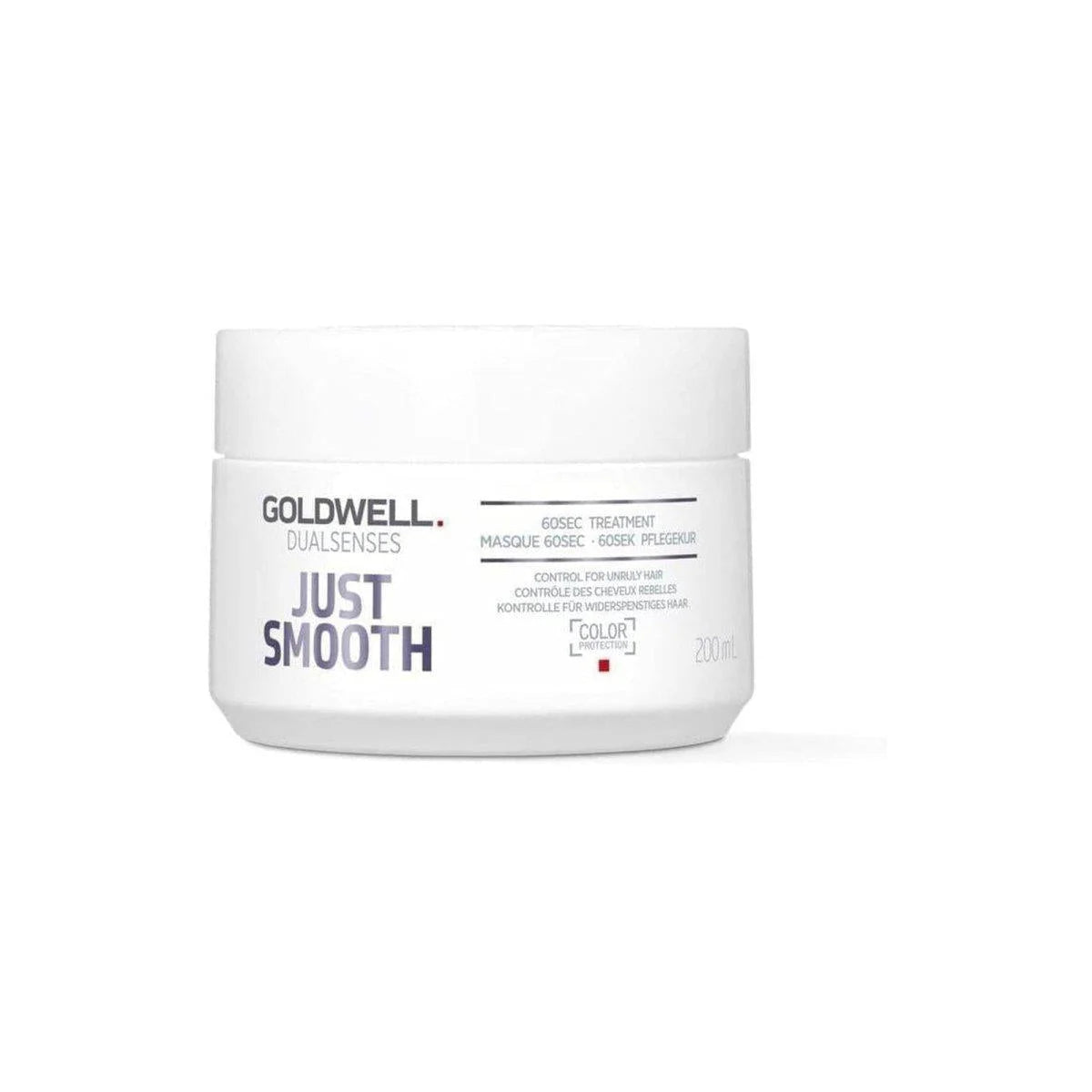 Goldwell Dualsenses Just Smooth 60 Second Treatment for superior frizz control with kukui nut oil