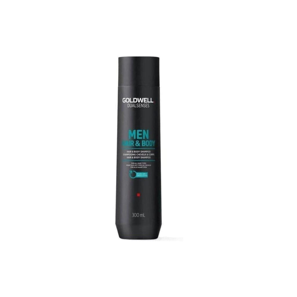 Goldwell Dualsenses Mens Hair & Body Shampoo - 300ml in a sleek black bottle