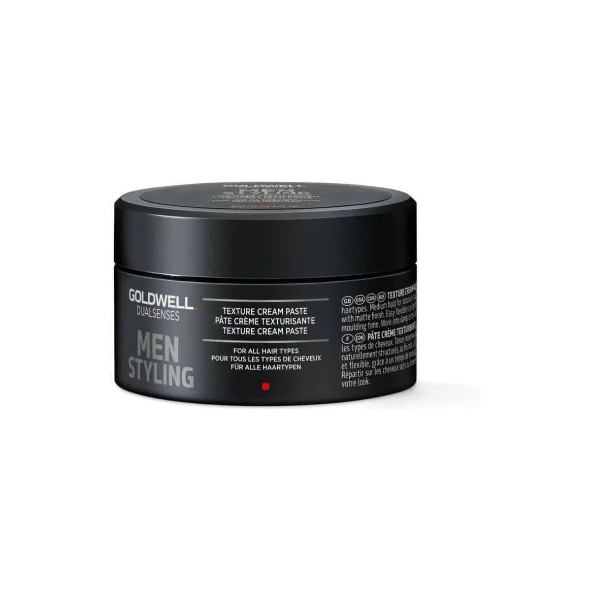 Black container of Goldwell Dualsenses Mens Texture Cream Paste - 100ml