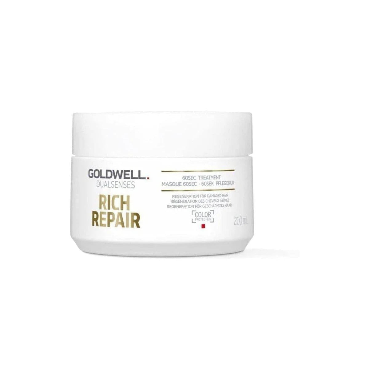 Goldwell Dualsenses Rich Repair 60 Second Repairing Treatment - 200ml white container