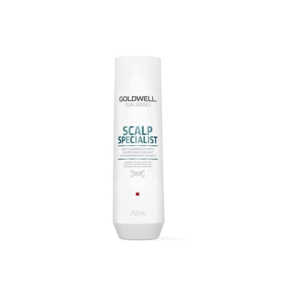 Goldwell Dualsenses Scalp Specialist deep cleansing shampoo in 250ml white bottle