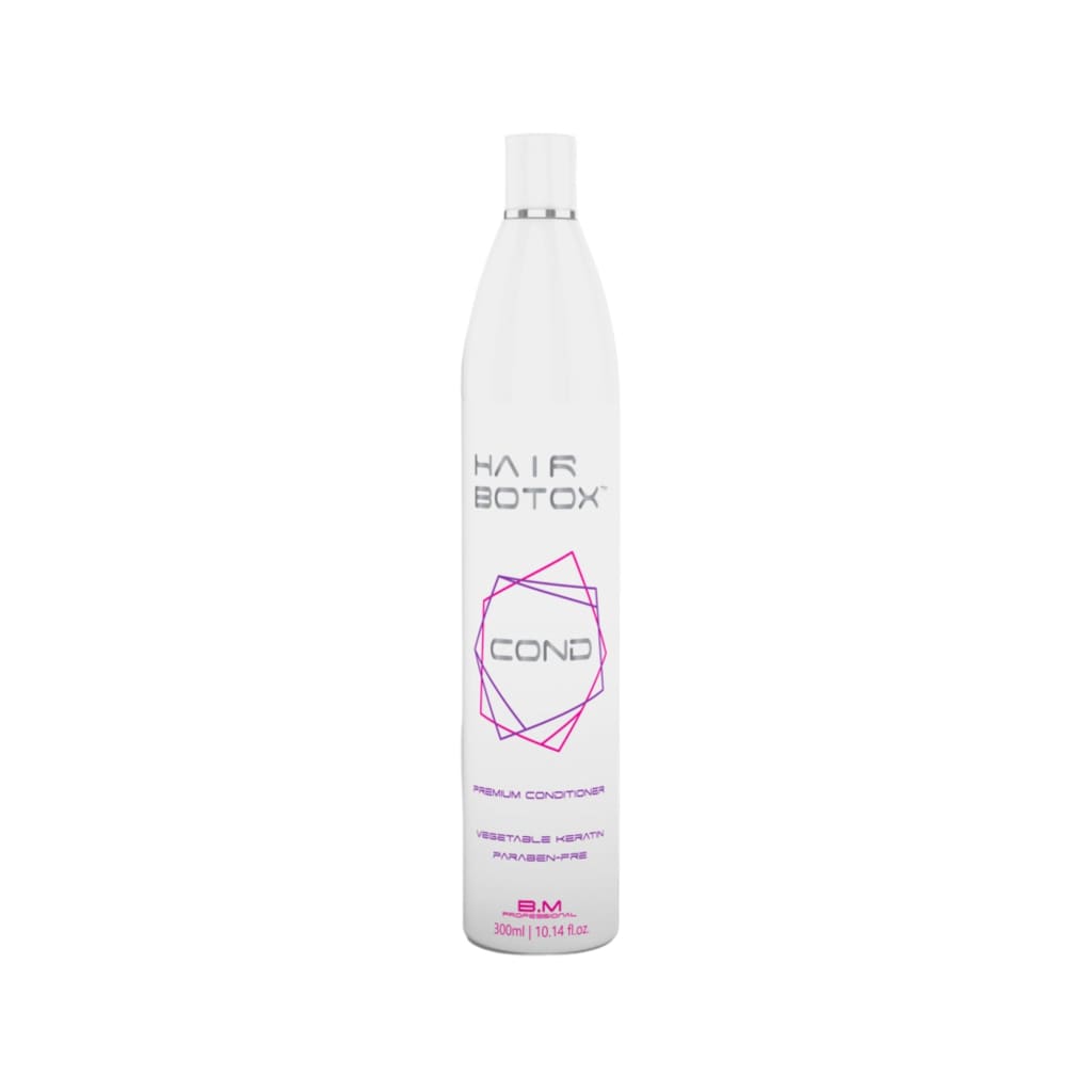 White Hair Botox Conditioner 300ml bottle with purple geometric design for premium keratin