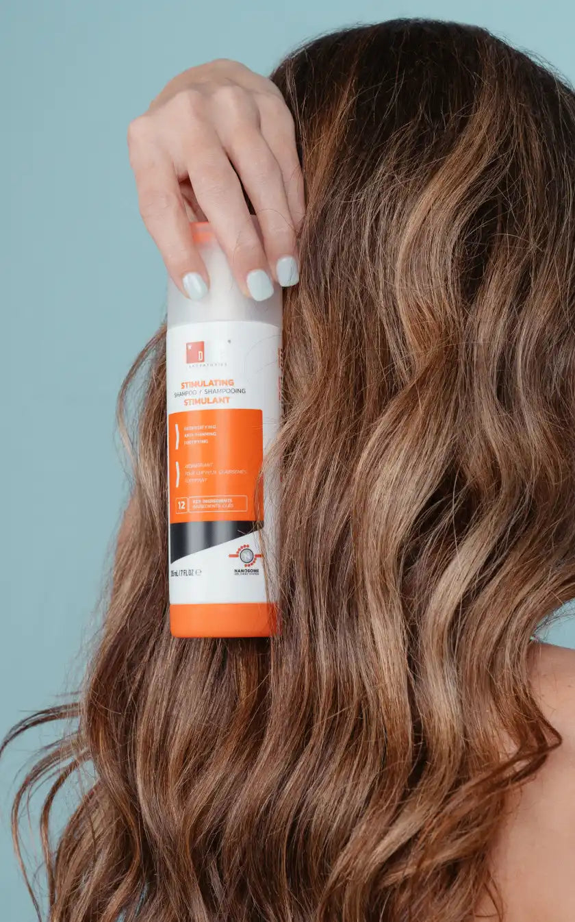 Hair product bottle.